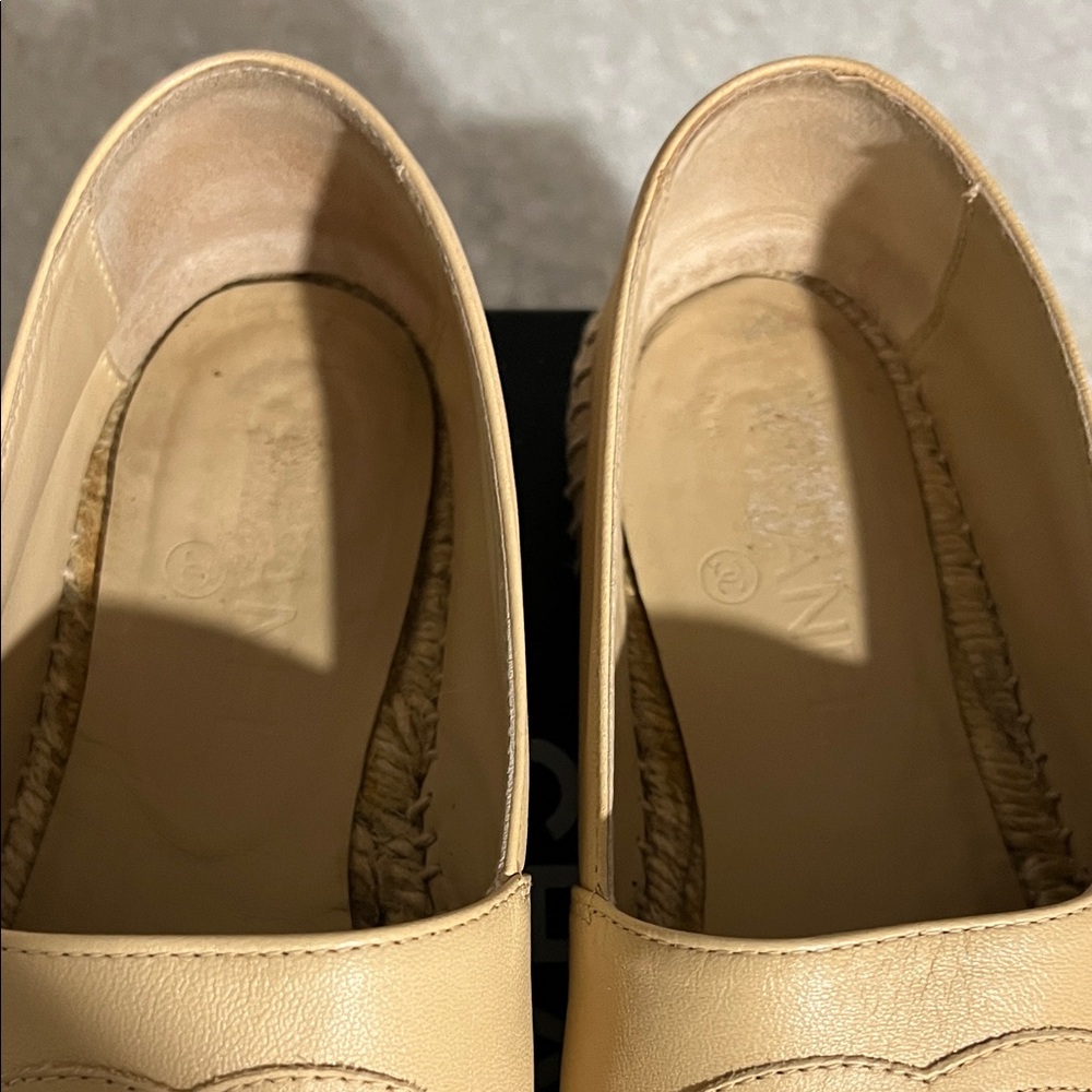 CHANEL Black and Cream Espadrilles - Picture 8 of 8
